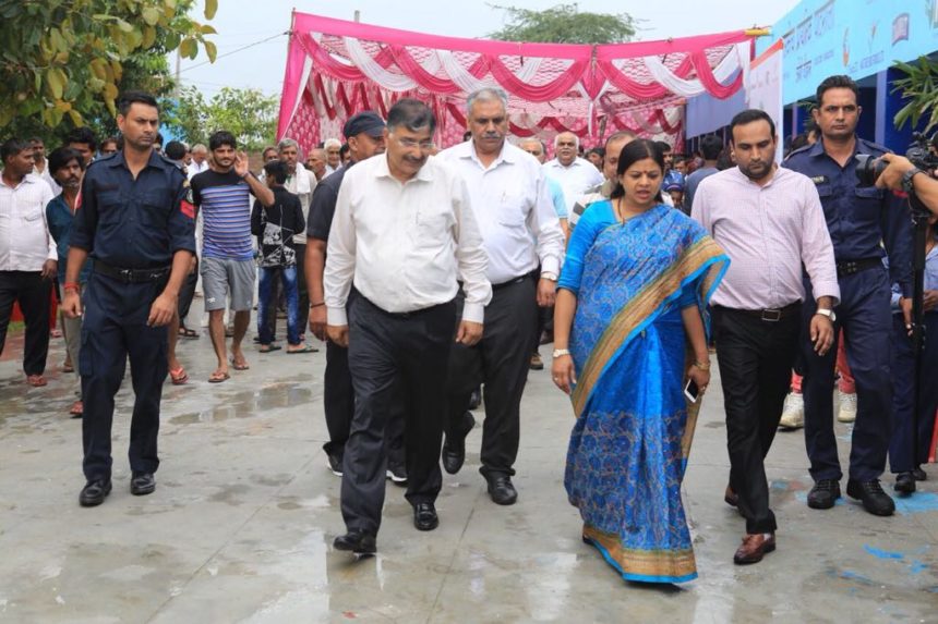 Smt Kavita Jain, Women & Child Development Minister, Government of Haryana visited the School adopted by us in Sonipat.